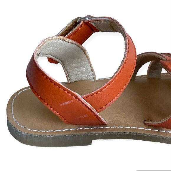 KIDERENCE Size 8 Toddler Girls Sandals Open Toe Shoes Straps Kids Brown - Picture 5 of 8